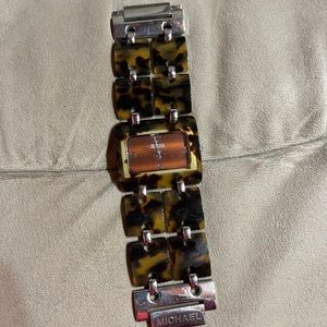 Michael Kors Tortoise Square Watch